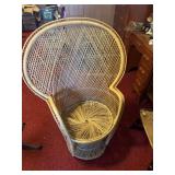 Wicker chair, 45 inches tall