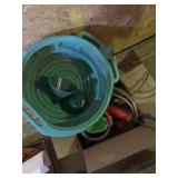 Funnels, oil drain pan, grease guns and more