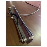 Sprayer arm extensions for pull behind sprayer