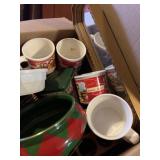 Collection of kitchen items and home decor,