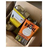 Kroil oil penetrate, hand cleaner and mineral