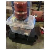Vehicle battery box, magnet mount Beacon, and