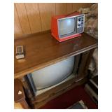 Zenith console TV and Zenith desktop TV