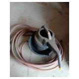 Oil pan, air hose, oil dispenser