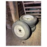 4 tires with rims P205/75D15