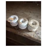 3 white Insulators