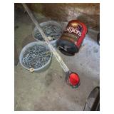 Two pails of heavy duty, steel staples and