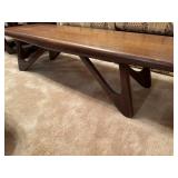 Wooden coffee table 56" x 19" x 15"