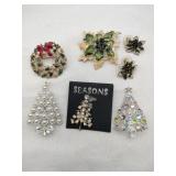 Christmas brooches