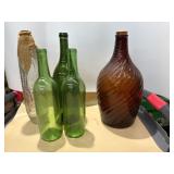 Corn Bottle, Wine Bottles and Swirl Bottle