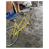 vintage Schwinn Twinn Deluxe tandem bicycle.