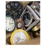 Collection of unique wall clocks, including on