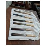 Lander, Fray & Clark knives feature cream-colored