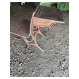 antique Eclipse folding school desk featuring