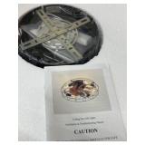 Caged ceiling fan with lights new