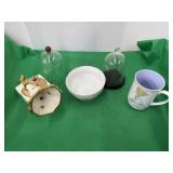 Porcelain gramophone music box, Bowl Precious