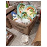 Beautiful large serving tray with 2 large Fall