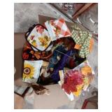Fall Tea towels,  pumpkins,  leaves, scarecrow &