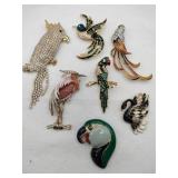Bird mostly rhinestone roaches