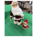 Battery operated and wind up Santaï¿½s with Bell