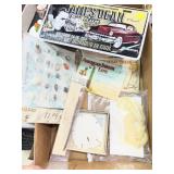 Collectible souvenir items, including postcards,