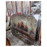 Canvas wall Art in golds & browns color 59'Wx40'H