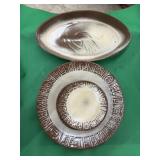 Frankoma Mayan Aztec Pattern Stoneware Serving