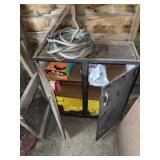 Wooden shop cabinet 30ï¿½ x 12ï¿½ x 31ï¿½. Includes