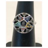 10K goldfilled over silver Star ring size 4.