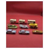 9 Lesney Cars ,Trucks and more