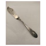 Silver butter spread knife marked Sterling 1.195