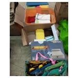 Assortment of Tea towels in 2 totes, queen size