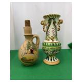 Wall Picket Vase 8.5ï¿½ and Souvenir Olive Oil