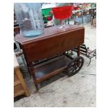 Wooden cart with w34'Wx19'D29'H with 2- 9' drop