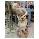 Girl plaster statue 30' tall very heavy