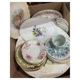 Assorted porcelain China dishware