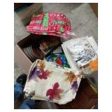 Vinyl table cloths & large amount of holiday new