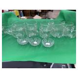 11 Punch Cups and 3 Salt Dishes