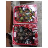 Christmas ornaments new in box.  56 ornaments in