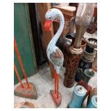 Wood Herron 39' orange & white