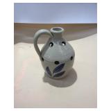 Williamsburg Pottery Jug Salt Glaze Cobalt Blue