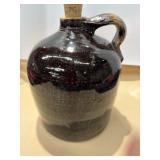 Brown Stoneware Jug with Cork 10ï¿½x7ï¿½