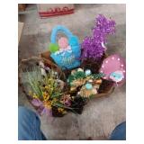 Easter light up pink treeTree, Wreaths, cross,