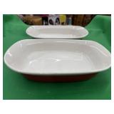Two Corningware Serving Dishes 27 oz