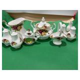 Royal Albert Old Country Rose Sugar and Cream
