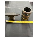 Miniature cast-iron Purdue barrel and Purdue