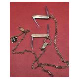 2 Watch Fob Pocket Knives