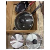 Mix of Cookware non Stick Skillets, Stainless