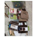 2 totes of cutains some new some looks unused,