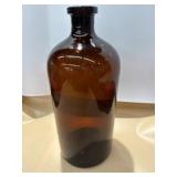 Amber Medicine Bottle with Cork 5ï¿½x13ï¿½ 4 8 13